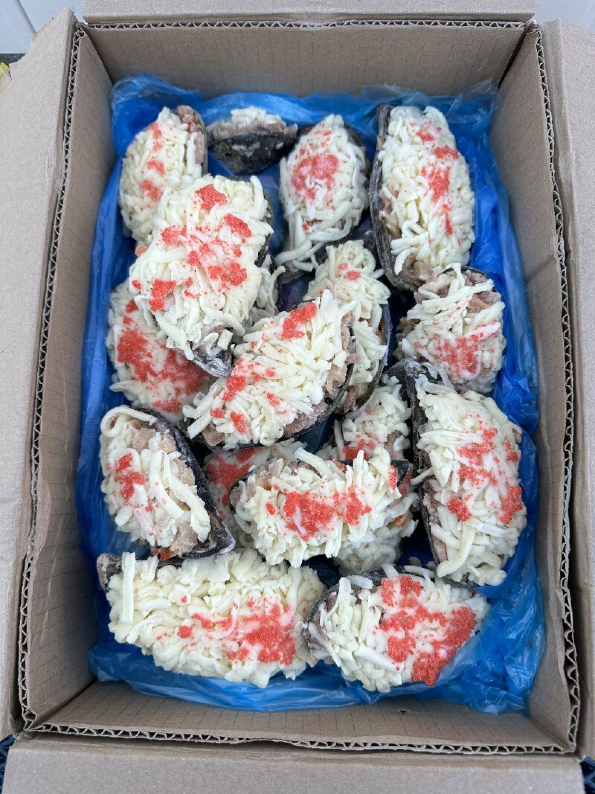 Мидия фаршированная (Краб/тунец)