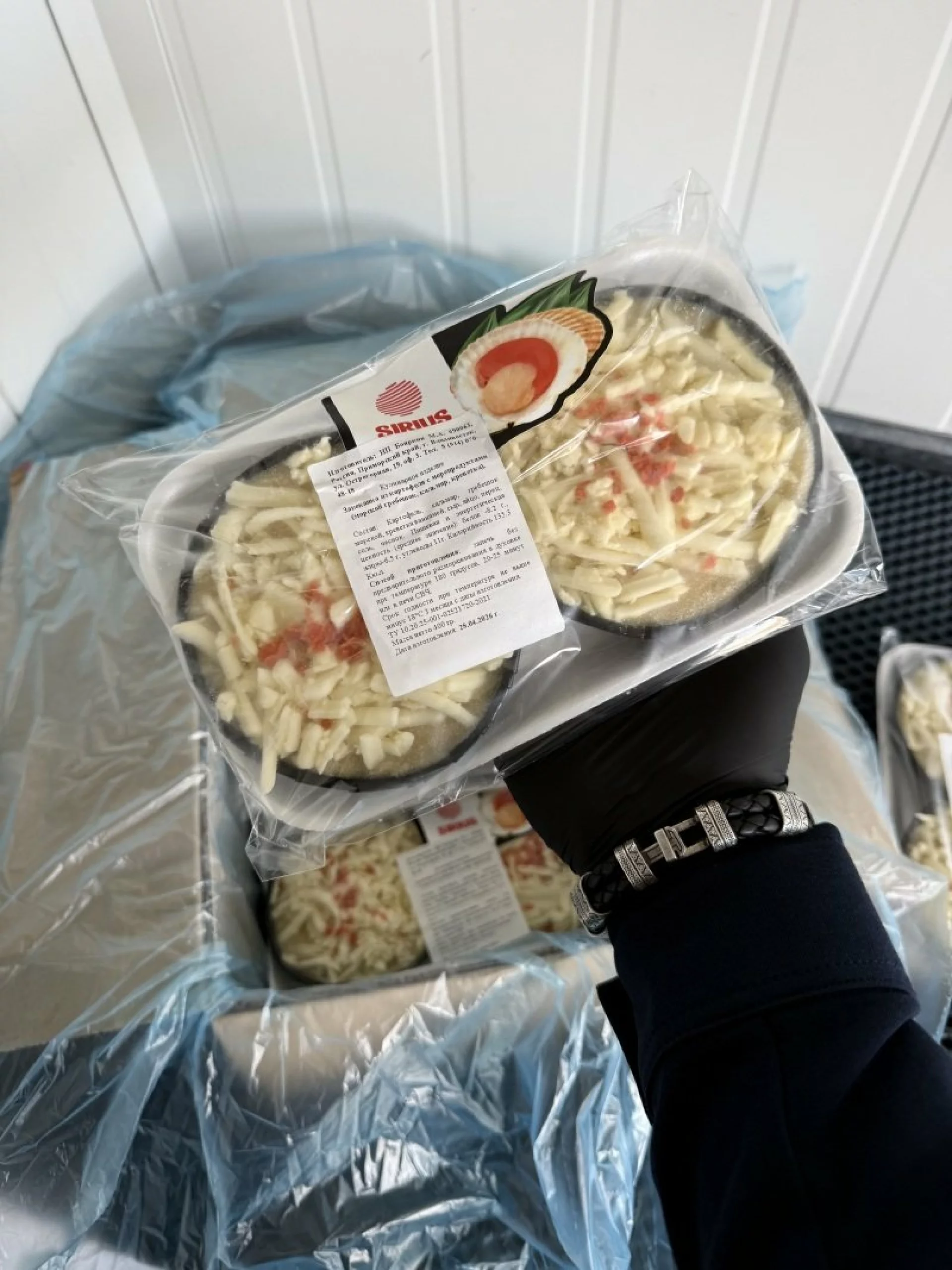 Запеканка из картофеля с морепродуктами