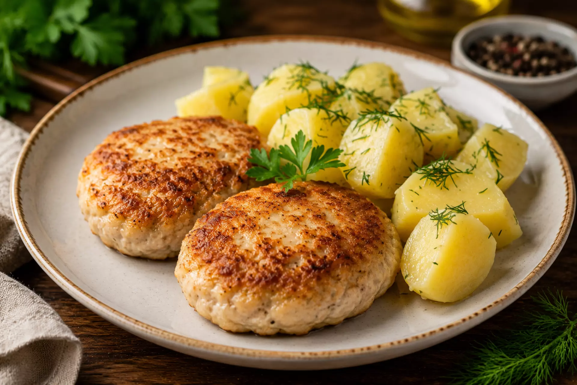 Биточки куриные
